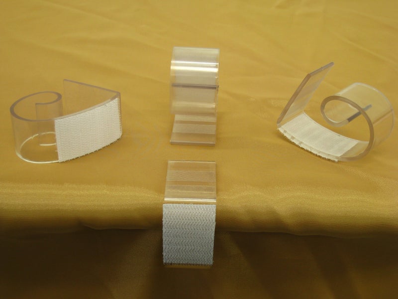 LA Linen Table Skirt Clip, Fits Up to 3.5-Inch Table, Pack 50